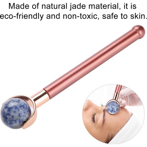 Anti-Falten-Jade-Roller für Gesicht – Augenkontur- und Stirnpflege (1/5)