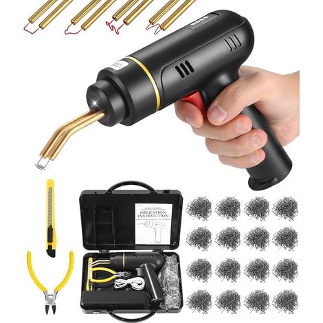 Plastic Welding Station 200W Rechargeable USB 800 Hot Staplers Plastic Soldering Cordless Kit Bumper Repair Kayak Canoe (1/5)
