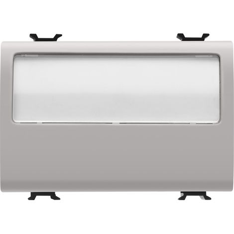 B-P 3M 1P NO 10A PORTE-ETIQ. LUM. BEIGE GEWISS GW13192