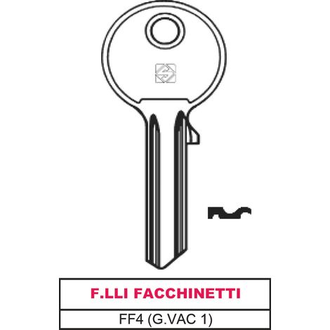 Silca CHIAVE OTTONE FF4 (G.VAC 1) F.LLI FACCHINETTI 20.00 pz