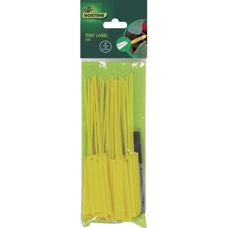 40 etiquetas colgantes + fieltro "Tree Label" Nortene