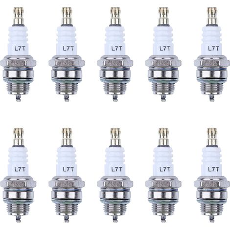 10 pièces de bougie BPMR7A pour NGK/Bosch WSR6F/Champion RCJ7Y/Torch L7RTC et autres bougies Allumage Tronçonneuse (1/5)