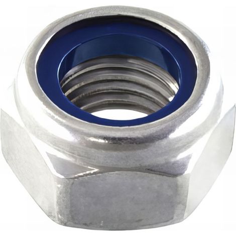 3 écrous indess. DIN985 acier zingués D20 mm