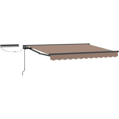 Maison Exclusive - Tettuccio Elettrico Retrattile Tortora 3,5 x 2,5 m (1/4)