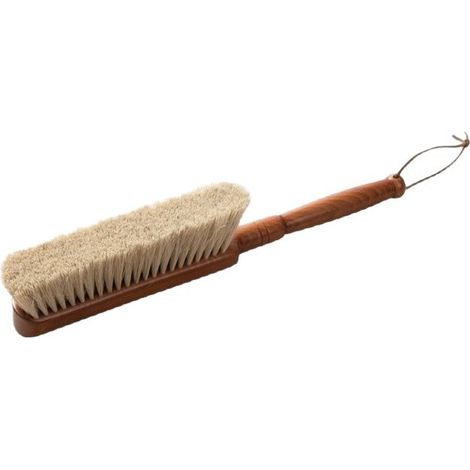 Cepillo de mano de crin de caballo, elaborado con crin de caballo natural suave y densa. (1/2)