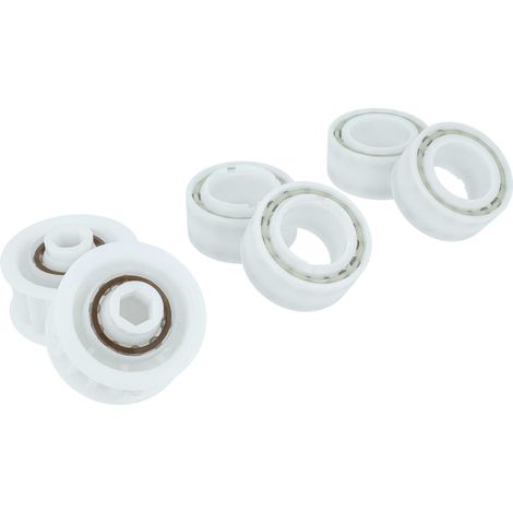 vhbw 4x roues de guidage, 2x poulies compatible avec Maytronics Dolphin POOL UP, M200, Pool IN, Hydro 40, F40, M400, M500, M250 aspirateur de bassin