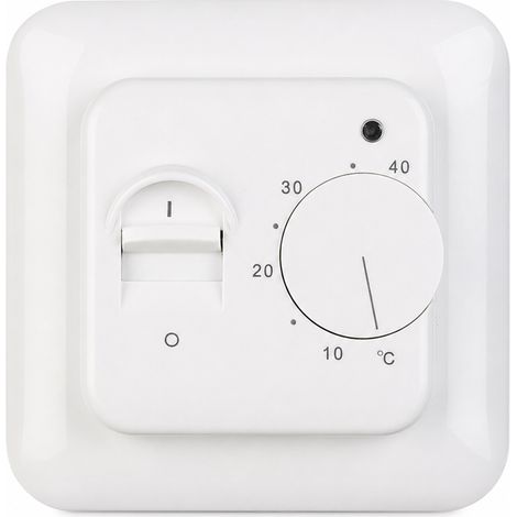 Thermostat mécanique pour chauffage au sol électrique RTC70.16 avec capteur d'air intégré, température ambiante (1/5)