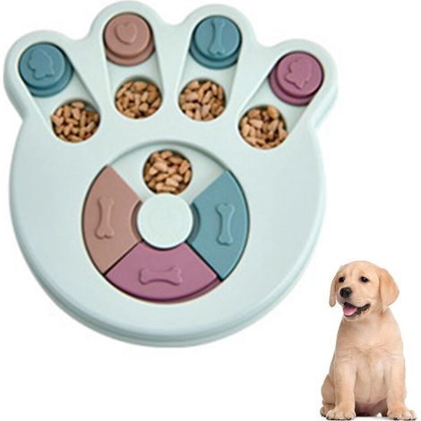 Jouets éducatifs pour chiots, jeux éducatifs interactifs pour chiens, distributeurs de friandises pour l'entraînement et le jeu des petits chiens, mangeoires anti-glouton pour faciliter la digestion (1/5)