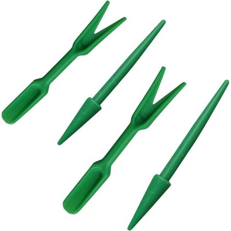 Ensemble 4 outils de jardinage : germoir, transplantoir, bac de culture pour semis, plantes grasses et pots de repiquage (1/4)