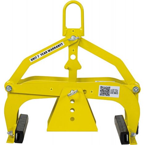 Morsetto per bordi H 360 Greifbereich: 0 - 360mm giallo