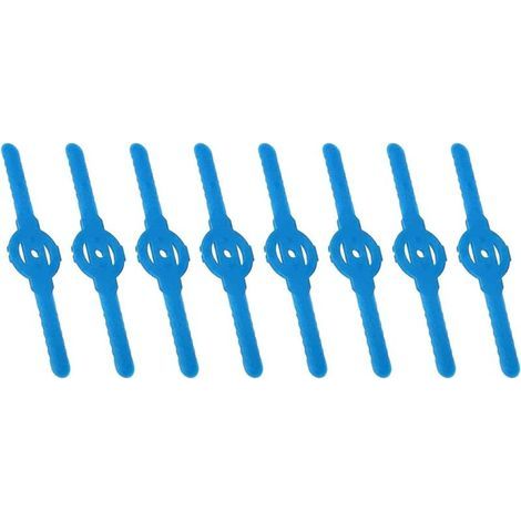 Replacement Plastic Blades for Strimmer 8 Pcs Plastic Trimmer Plastic Lawn Mower Blades, Grass Trimmer Brush Cutter Grass Blades (1/5)