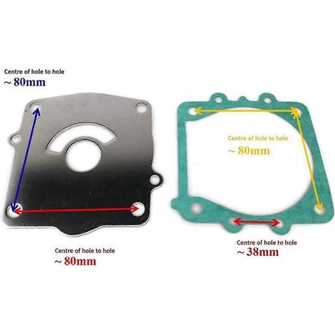 Kit de impulsor de bomba de agua con carcasa 6G5-W0078-A1 6G5-W0078-01-00 para Yamaha 2 tiempos 150 175 200 22