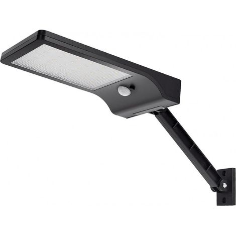 Faro Led 40W Nero con pannello solare IP65 Bianco freddo 6500K con sensore crepuscolare e di movimento Aigostar (1/5)