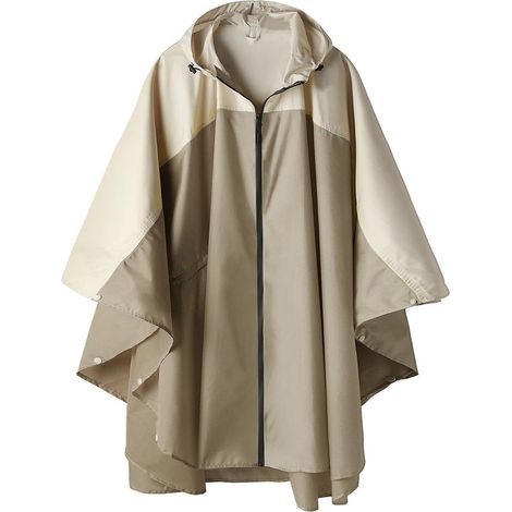 Uni Regenponcho mit Kapuze, wasserdichter Regenmantel für Erwachsene und Frauen (1/5)