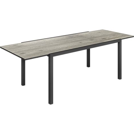Tavolo da Giardino Allungabile 240x90x74 cm 6 - 8 Persone Struttura in acciaio Grigio (1/5)
