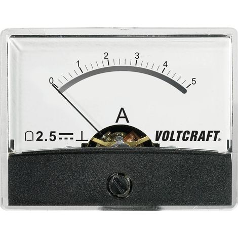 VOLTCRAFT AM-60X46/5A/DC AM-60X46/5A/DC Strumento di misura da incasso AM-60X46/5A/CC 5 A Bobina mobile