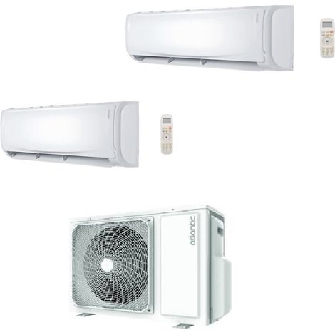 Climatiseur réversible Bi-split ATLANTIC DOJO 6,2 KW R32 2000W et 5000W A++