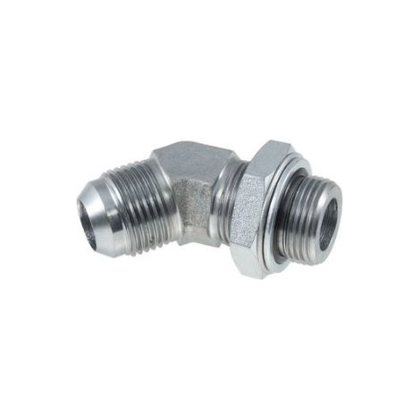 Conector acodado de 45° BSP 3/8" / 3/4 UNF (1/2)