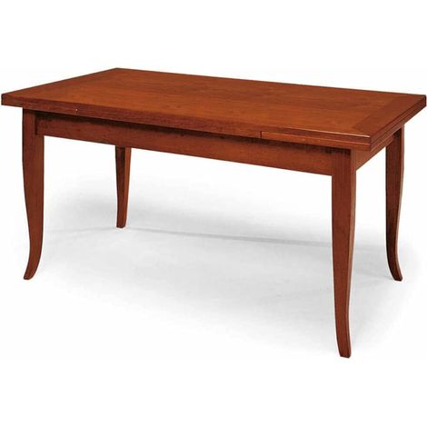 Tavolo in legno massello 160x85 finitura CILIEGIO allungabile a 240 cm (1/2)