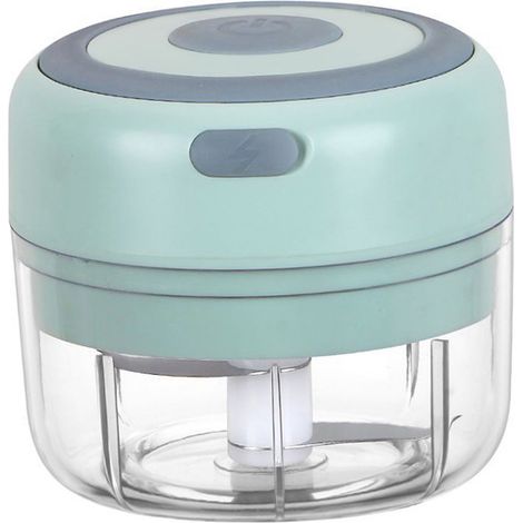 Mini cortador de ajos inalámbrico, batidora de frutas y verduras, 100 ml, recargable por USB. (1/5)