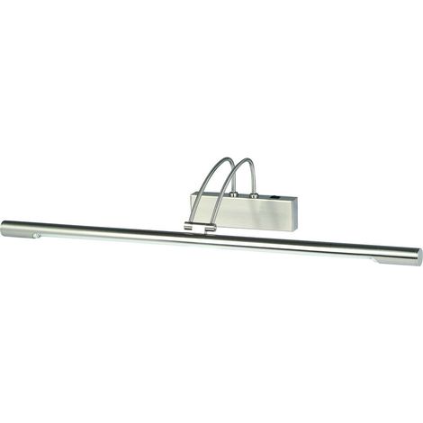 Searchlight Picture Lights - Applique murale à 1 lumière réglable argent satiné (1/5)