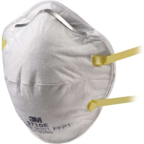 3m 8710E FFP1 NR D Respirator, bianco, 20 pezzi (1/4)