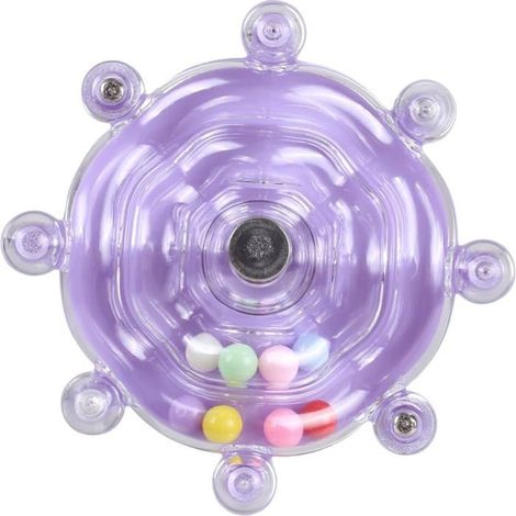 Roue interactive pour oiseaux - 1 pièce - Plastique et acier - Sonorité à mâcher - Perruche, conure, faucon pèlerin (1/5)