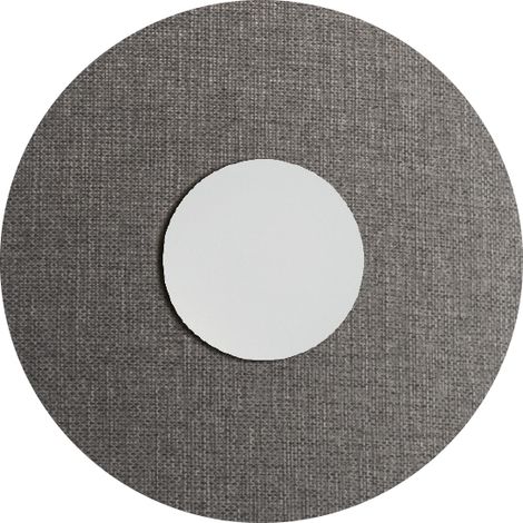 Solaris Applique da Parete Bianca con Paralume Grigio 12W 3000K CRI90 IP20 - Rossini Group, Illuminazione LED di Design per Interni (1/5)