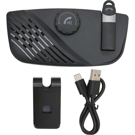 Pare-soleil de voiture, kit mains libres Bluetooth, haut-parleur mains libres sans fil pour voiture (1/5)