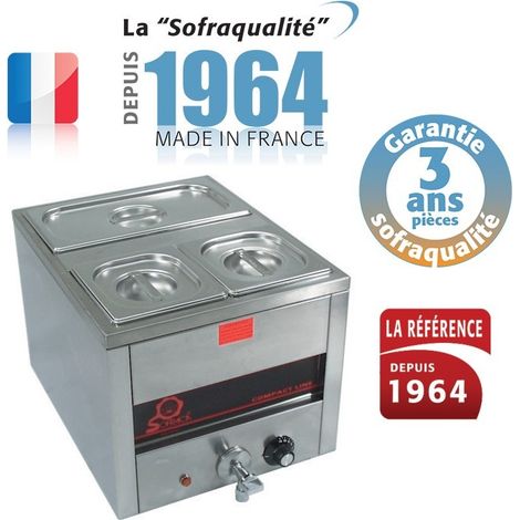Bain-marie compact avec vidange - Gamme Tradition - 18 L - 230 V - Sofraca (1/3)