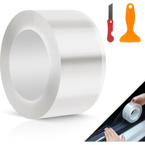 Film Transparent Autocollant Protection Voiture 7cm × 10m (1/5)