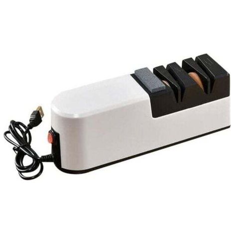 USB Fast Electric Knife Sharpening Tool Adjustable Sharpener, XU,Automatic 3 Stages for Knives Cutting Tools Household Sharpener - (1/4)