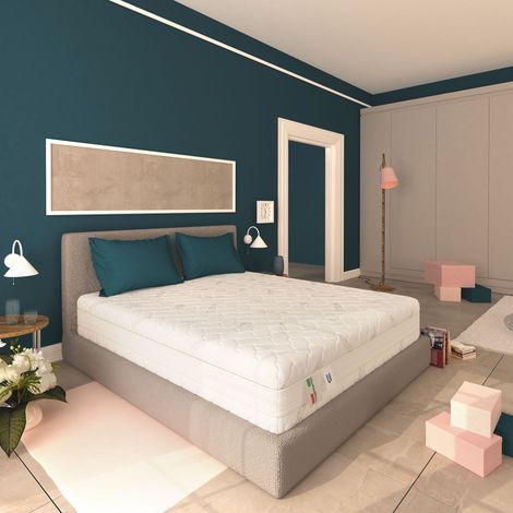 Baldiflex Materasso Memory Foam 25 cm a Zone Differenziate Sweet Armony Silver Safe Singolo misura 90x200 cm