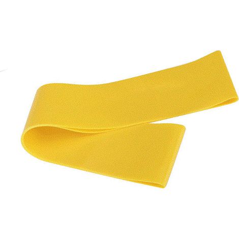 Bande de résistance élastique pour entraînement, lot de gym jaune 20lb, bandes de fitness pour exercices musculaires et renforcement. (1/5)