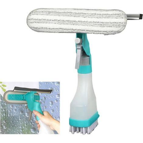 Squeegee - Microfibre - Pulvérisateur Intégré - Pour Vitres Intérieures Extérieures Douche Voiture - 1 Pièce (1/5)