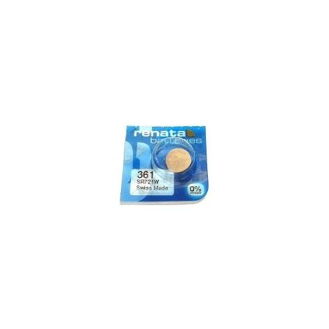 Pile bouton Renata X361 SR721W argent compact oxyde d argent