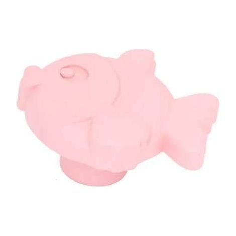 Pomolo Pesce Plastica Rosa (1/2)