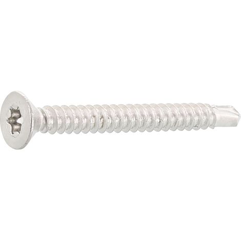 Bohrschrauben ø 4,8x25 mm TX25 Senkkopfschrauben selbstbohrend Edelstahl A2