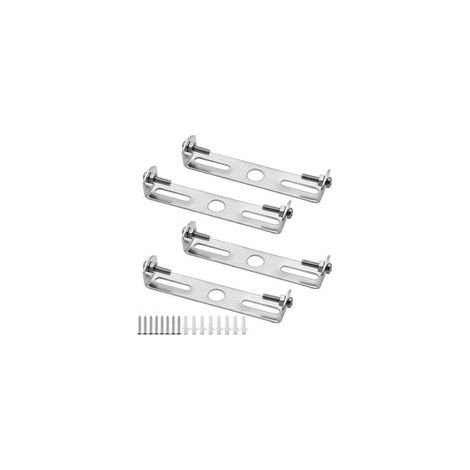 4 pièces, Support de fixation pour luminaire, plaque de suspension pour plafonnier, kit de fixation pour luminaire mural, plaque de montage avec vis (1/3)