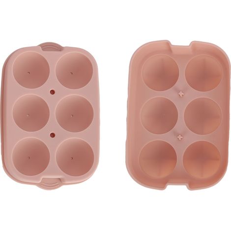 Moule à glaçons en silicone DIY, 6 trous, 45 mm, rose clair, 6 trous. Idéal pour la maison, les bars et les cocktails. (1/5)
