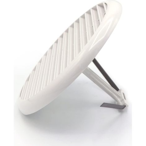 La Ventilazione TUP816RB Griglia plastica universale con rete antinsetto e molle, bianco, ø 175 mm (1/5)