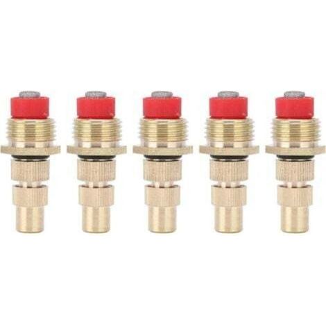 Lot de 5 buses d'atomisation à filetage mâle G1/2 (avec filtre), buses de pulvérisation réglables pour jardin et pelouse, pour l'irrigation et le refroidissement (1/4)