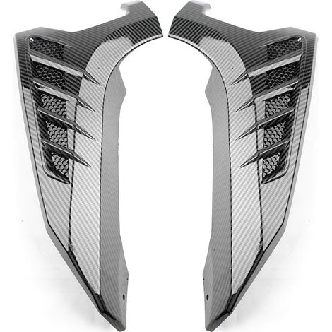 Compatible with Yamaha NMAX155 2020-2024: Modified turn signal housing with water transfer printing, plastic shell and carbon fiber texture.