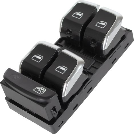 Panel de control de elevalunas el茅ctrico Audi A5 07-17 CROMADO (1/5)