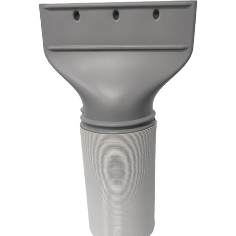 Adaptateur plat pour tuyau d'évacuation de climatisation - 130 mm - Pour fenêtres, accessoires pour climatisation mobile, extraction, sèche-linge, voiture