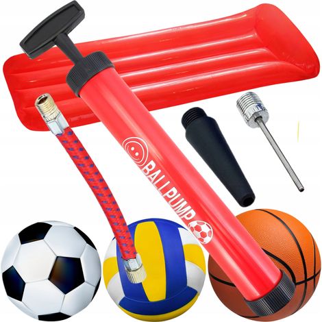 Pompa manuale per gonfiare palloni, palloncini, materassi con ago e tubo flessibile (1/5)