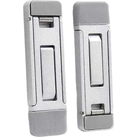 Set mit 2 unsichtbaren und tragbaren Laptopständern, silberfarben. (1/5)