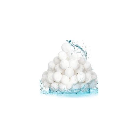 800 g 30-50 mm Boules filtrantes de piscine réutilisables, alternative au sable filtrant de piscine, adaptées de filtration de piscine