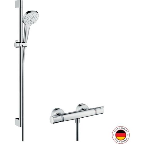 hansgrohe Croma Select E sistema de ducha de superficie Vario con