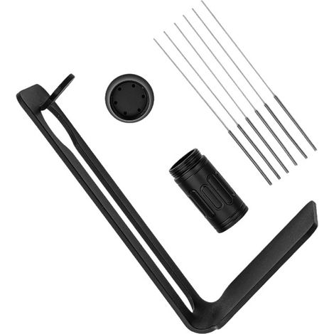 WDT Tool Espresso-Kaffeeausgabegerät mit 6 Nadeln à 0,4 mm, mit magnetischem Halter und 6 Ersatznadeln.